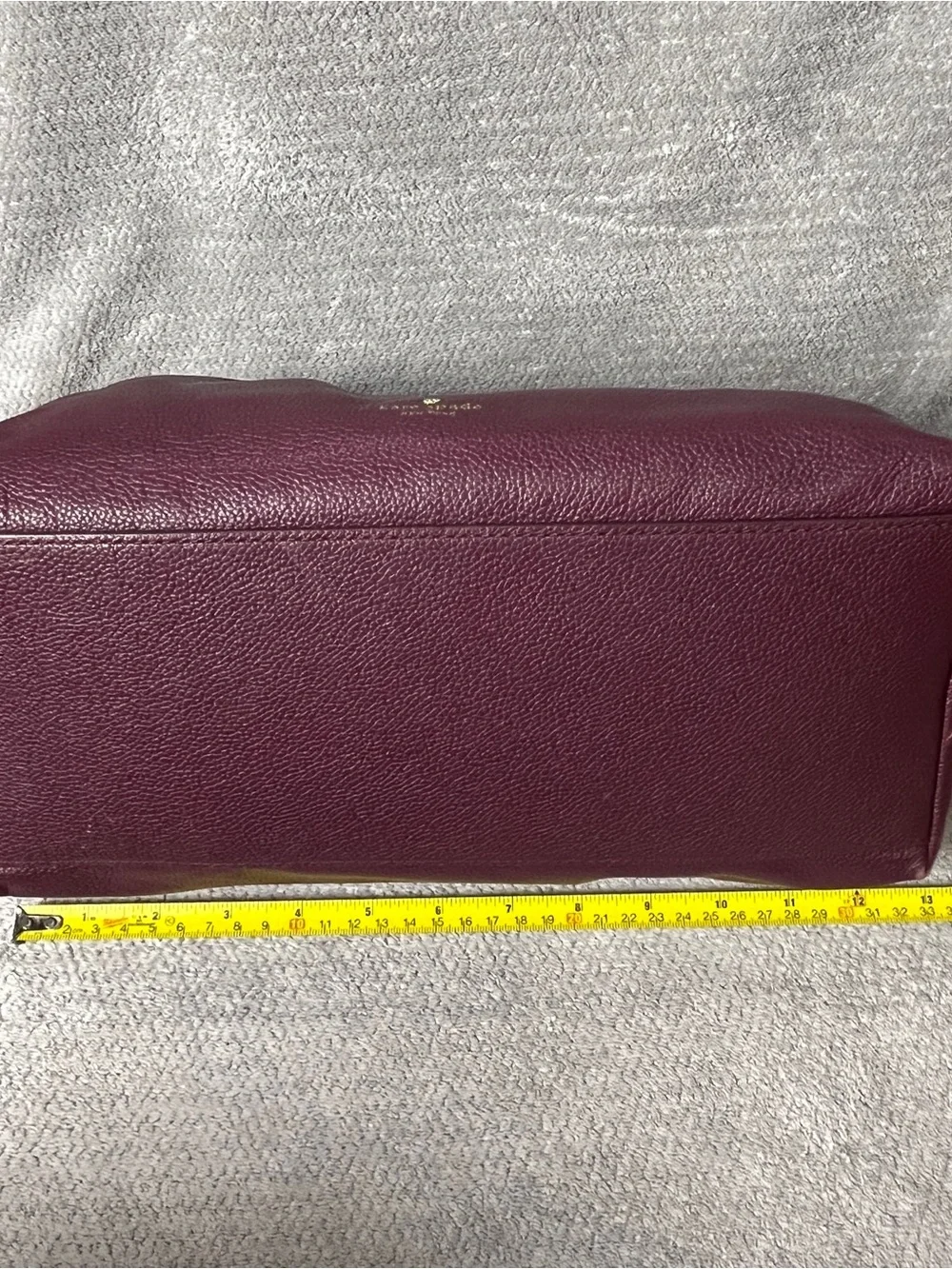 kate spade Deep Plum larchmont Riley satchel Leather Shoulder Bag